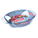 Pyrex, Irrestistible Glass Oval Roaster High Resistance Easy Grip, 30X21Cm
