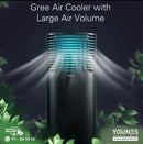 Gree 3-in-1 Air Cooler, Humidifier and Purifier, KSWK-2001DGL 20L, Black