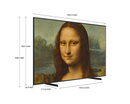 Samsung 65-inch The Frame QLED 4K Smart QLED Smart TV, Best large size Tv deals 2024 for movies and gaming, Modern frame design, Matte Display provides vibrant lifelike colors, Customizable interchangeable bezels, enjoy artwork on your TV when it's off with Art Mode