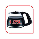 Tefal, Gran Perfecta Filter Coffee Maker, 1.25 Litre, Black, CM442827