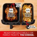 Tefal, Easy Fry Dual Zone Air Fryer & Grill, 8.3L, Stainless Steel EY905D40