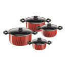 Tefal, Tempo Flame Cookware Stewpots Set 18-22-26-30 cm – C3079082