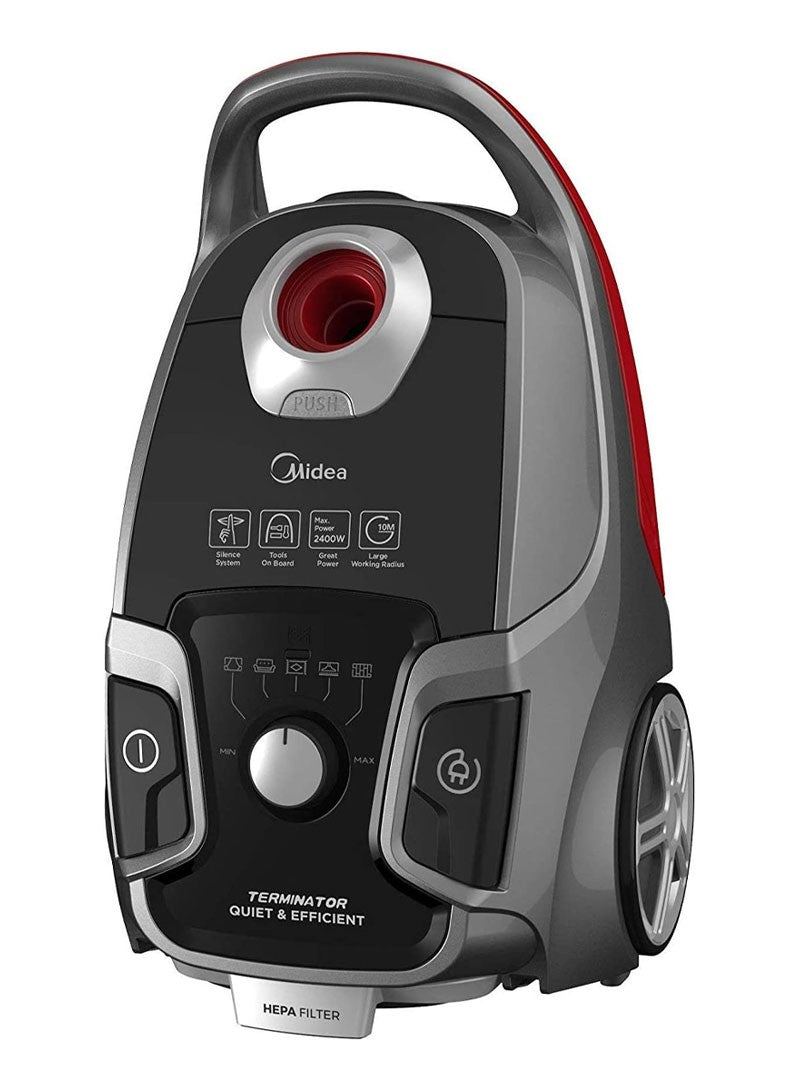 Midea, Vacuum Cleaner Terminator B , Capacity 6L, 2400W, Black Red