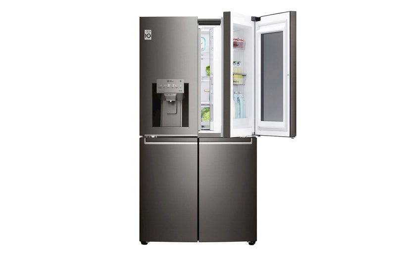 LG, InstaView Door-in-Door™ , Four Door Refrigerator, 705L Gross Capacity with HygieneFRESH+™, Black Stainless