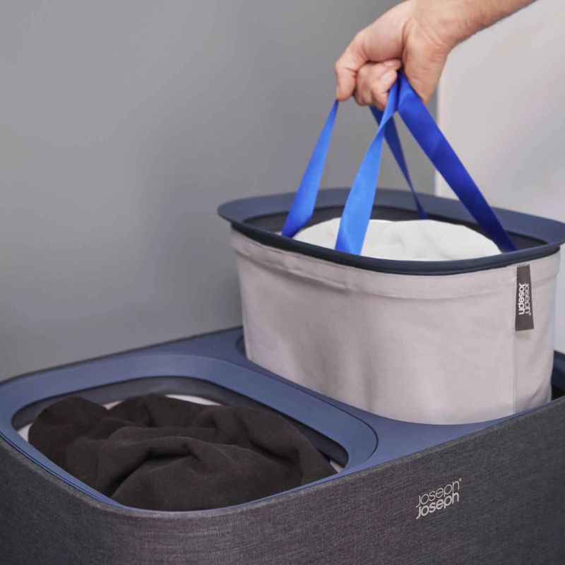 Joseph Joseph, Tota 90L Black Laundry Separation Basket