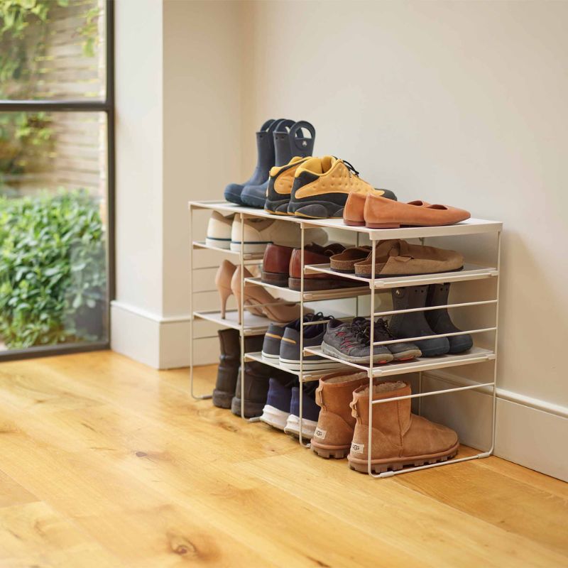 Joseph Joseph, Level™ Plus Large Adjustable Ecru Shoe Rack