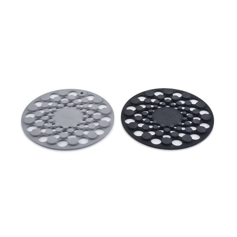Joseph Joseph, Spot-On™ Set of 2 Grey Silicone Trivets