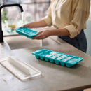 Joseph Joseph, Flow™ Pack of 2 Easy-fill Blue Ice-cube Trays