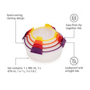 Joseph Joseph, Nest Lock 4-Piece Multicolour Round Food Container Set