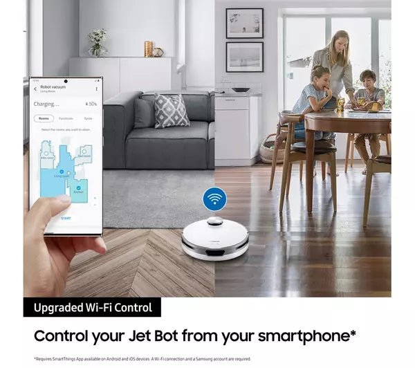 Samsung, Jet Bot™+ Robot Vacuum Cleaner with Auto Empty CleanStation