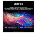 LG 75” 4K QNED Smart TV featuring vibrant colors, enhanced contrast, and a sleek design for an immersive viewing experience at home.