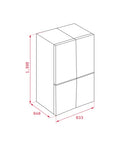Teka, Freestanding Fridge RMF 77810 Black Glass