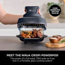 Ninja Crispi 4-in-1 Glass Air Fryer Non-Toxic 4QT Max Crisp Gray