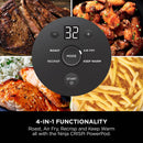 Ninja Crispi 4-in-1 Glass Air Fryer Non-Toxic 4QT Max Crisp Gray