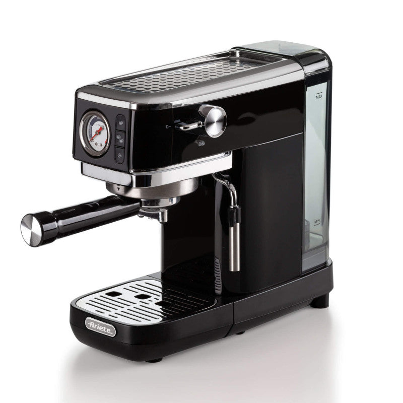 Ariete, 1381/12 Moderna Metal Espresso Maker , 15 Bar, 1300W, Black