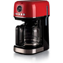 Ariete, 1396/00 Moderna Drip Coffee, 900W, LCD Panel, Red