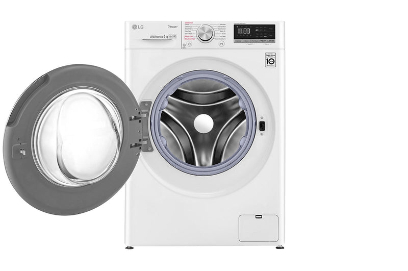 LG, Front Load Washer 10.5kg, AI Direct Drive Motor, Steam, White Color