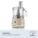 Ariete, 1781/03 Food Processor, Beige