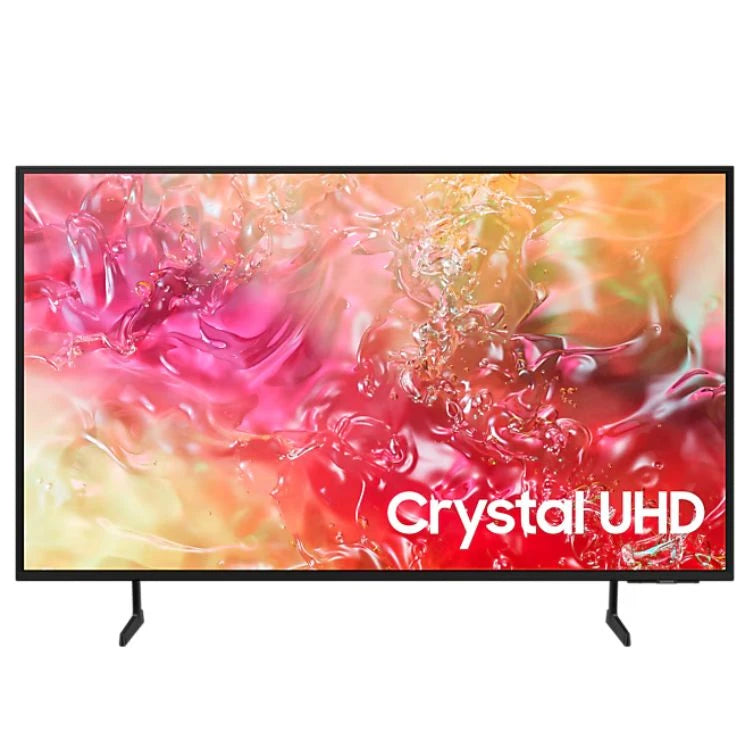 Samsung 55-inch Crystal UHD DU7000 4K Smart TV, Best small size Tv deals 2024 for movies and gaming, Experience stunning color and clarity with Crystal Processor 4K HDR technology, slim and sleek design adds a modern touch to any living space, Enjoy more immersive and lifelike picture