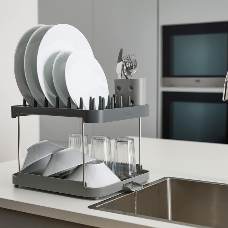 Joseph Joseph, Duo 2-Tier Dish Rack – Grey