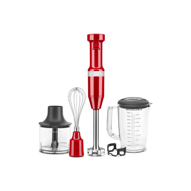 KitchenAid, Hand Blender with Accessories 5KHBV83 – Empire Red