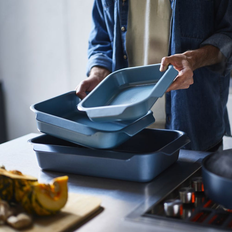 Joseph Joseph, Nest™ Oven Non-stick 3-piece Blue Roasting Tray Set