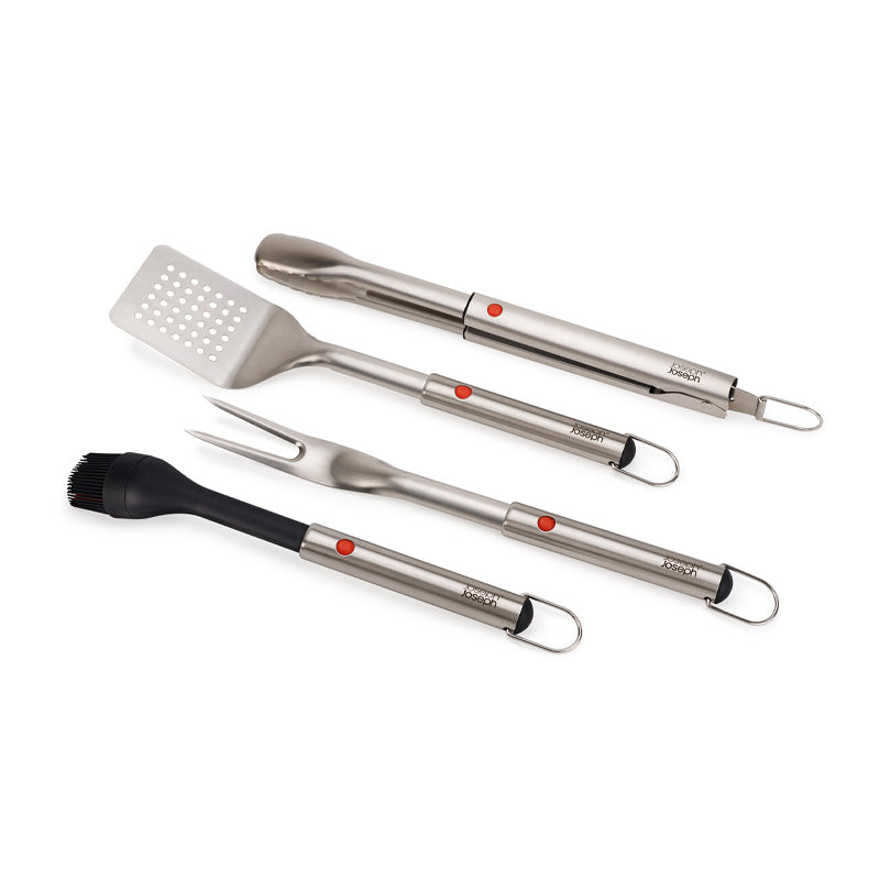 Joseph Joseph, GrillOut™ 4-Piece Stainless-Steel BBQ Utensil Set with Storage Case