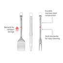 Joseph Joseph, GrillOut™ 3-Piece Stainless-Steel BBQ Turner, Tongs & Fork Set