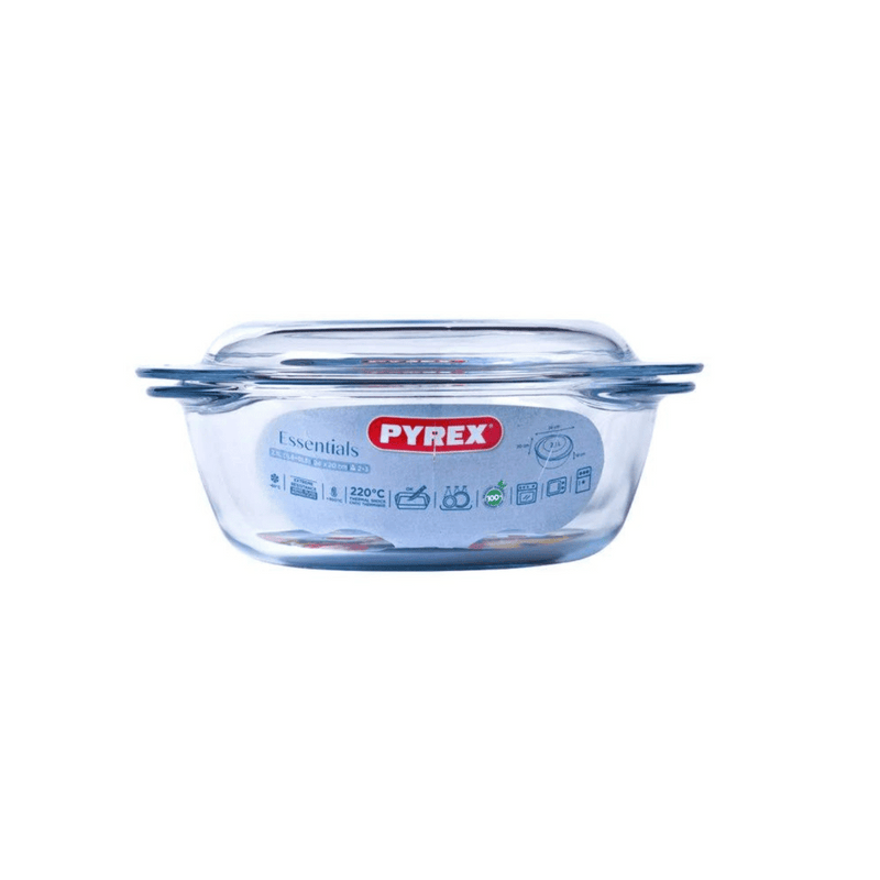 Pyrex, Essentials Glass Round Casserole High Resistance 1.4L