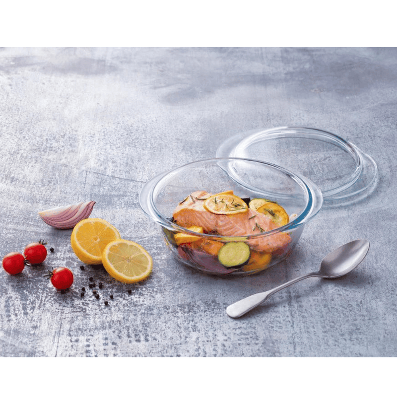 Pyrex, Essentials Glass Round Casserole High Resistance 3L