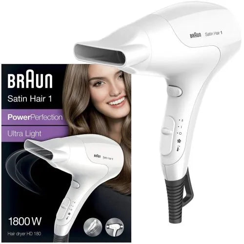 Braun, Satin Hair 1 HD 180 PowerPerfection Solo Hair Dryer
