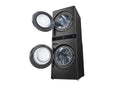LG, Single Unit Front Load 21/16kg LG WashTower™ with Centre Control™, Black Steel color