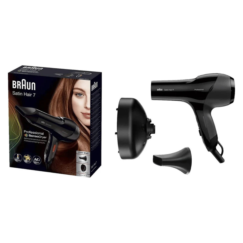 Braun, Satin Hair 7 SensoDryer, Professional Hair Dryer, Diffuser, HD785