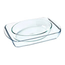 Pyrex, 913S605 Set of 2 Rectangular Roaster 234B + Oval Roaster 345B