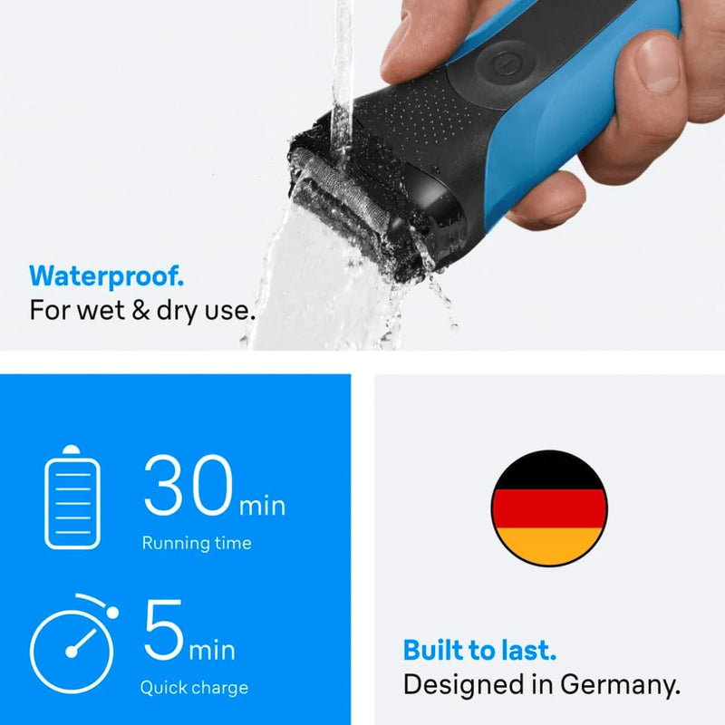 Braun, Series 3 Black & Blue Shaver, 310
