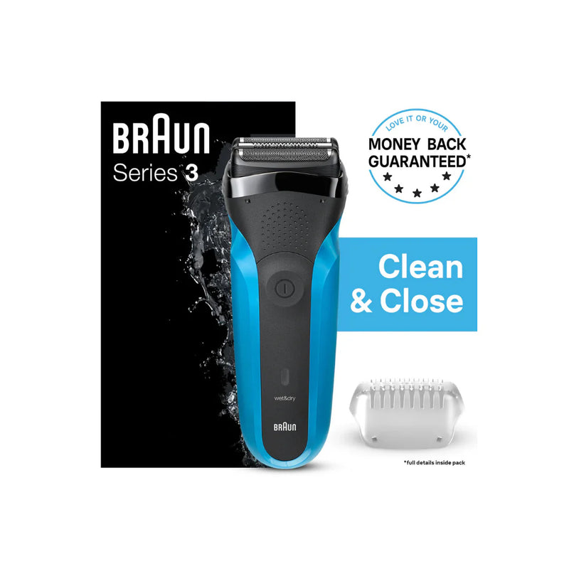 Braun, Series 3 Black & Blue Shaver, 310