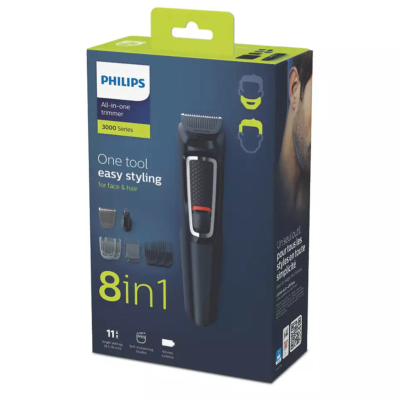 Philips, Multigroom series 3000 8-in-1, Face and Hair MG3730