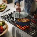 Joseph Joseph, Space Folding Handle Ceramic Non-stick 28cm Blue Shallow Casserole Pan & Lid