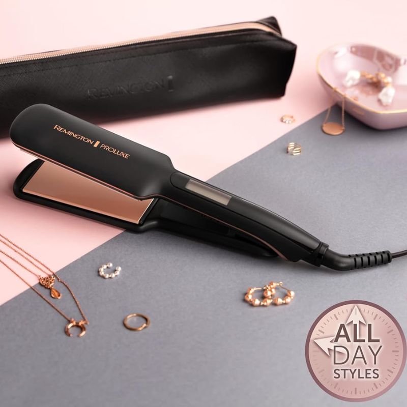 Remington, Proluxe Midnight Wide Plate Hair Straightener S9150B
