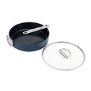 Joseph Joseph, Space Folding Handle Ceramic Non-stick 28cm Blue Saute Pan & Lid