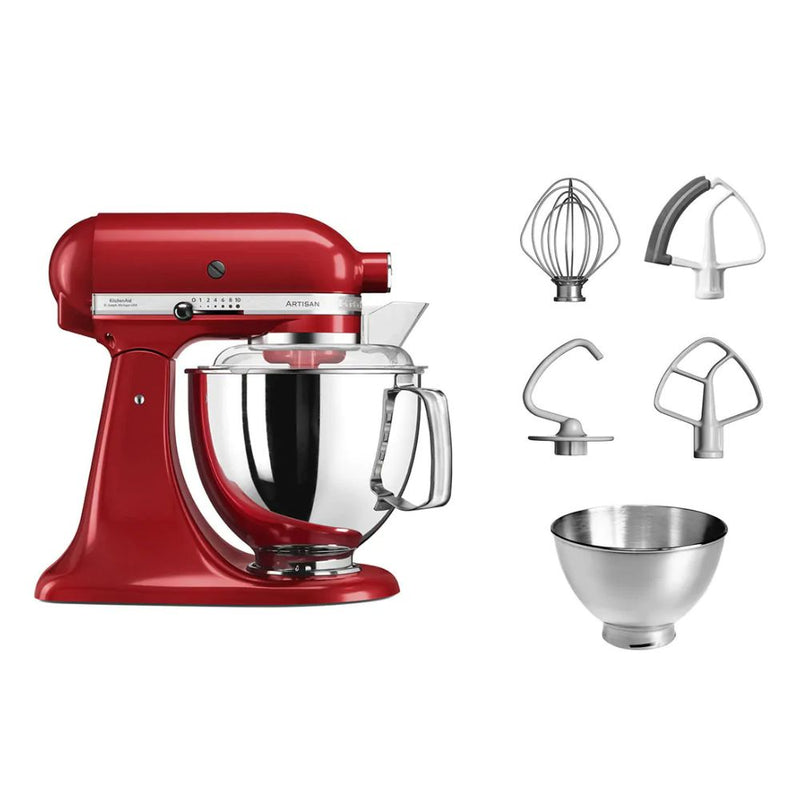 KitchenAid, Artisan Series 4.8 L Tilt-Head Stand Mixer – Empire Red + Free Cook Book