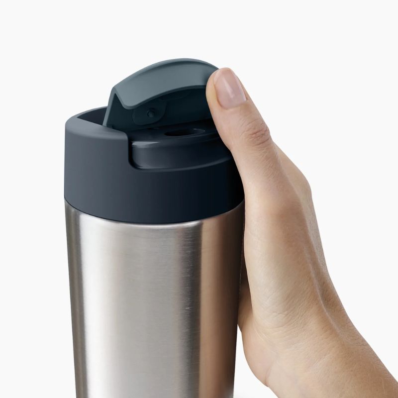 Joseph Joseph, Sipp™ Stainless-steel Travel Mug Large with Hygienic Lid 454ml