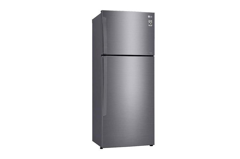 LG, Top Mount Refrigerator, Platinum Silver Color, Smart Inverter Compressor, Door Cooling™, Multi AirFlow