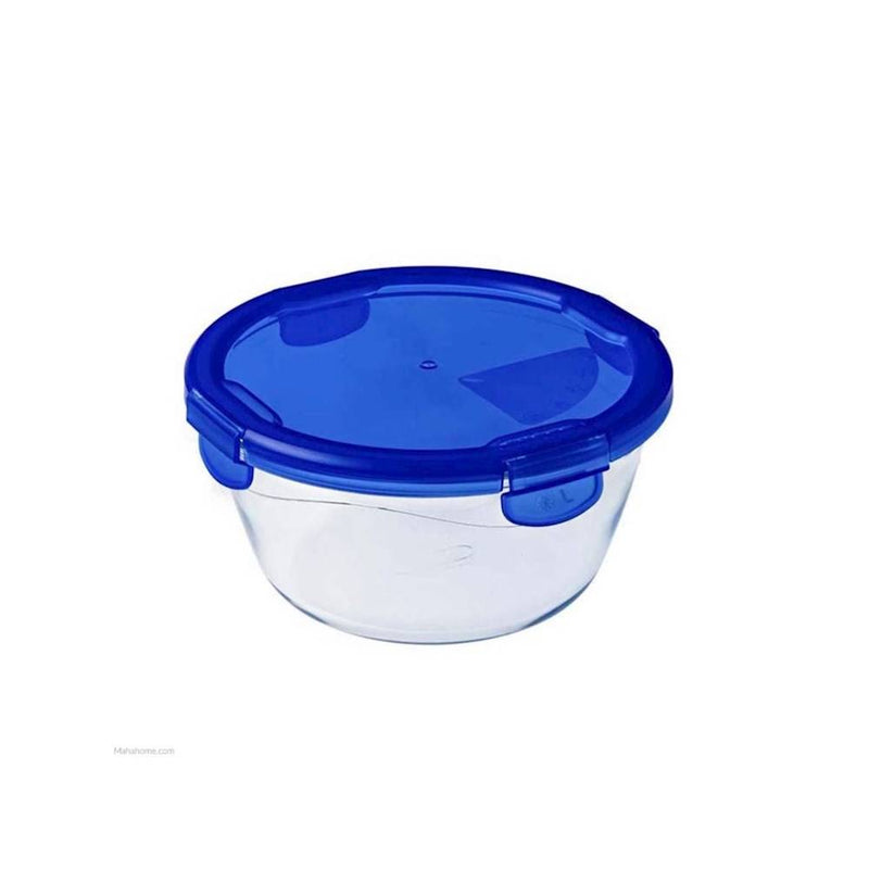 Pyrex, Cook & Go Glass Round Dish With Lid 0.7L, 15cmx8cm