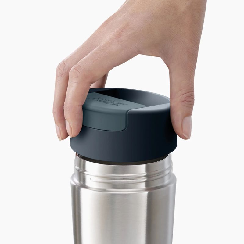 Joseph Joseph, Sipp™ Stainless-steel Travel Mug Large with Hygienic Lid 454ml