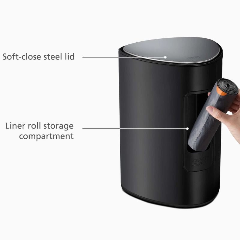 Joseph Joseph, EasyStore™ 5L Matt Black Pedal Bin