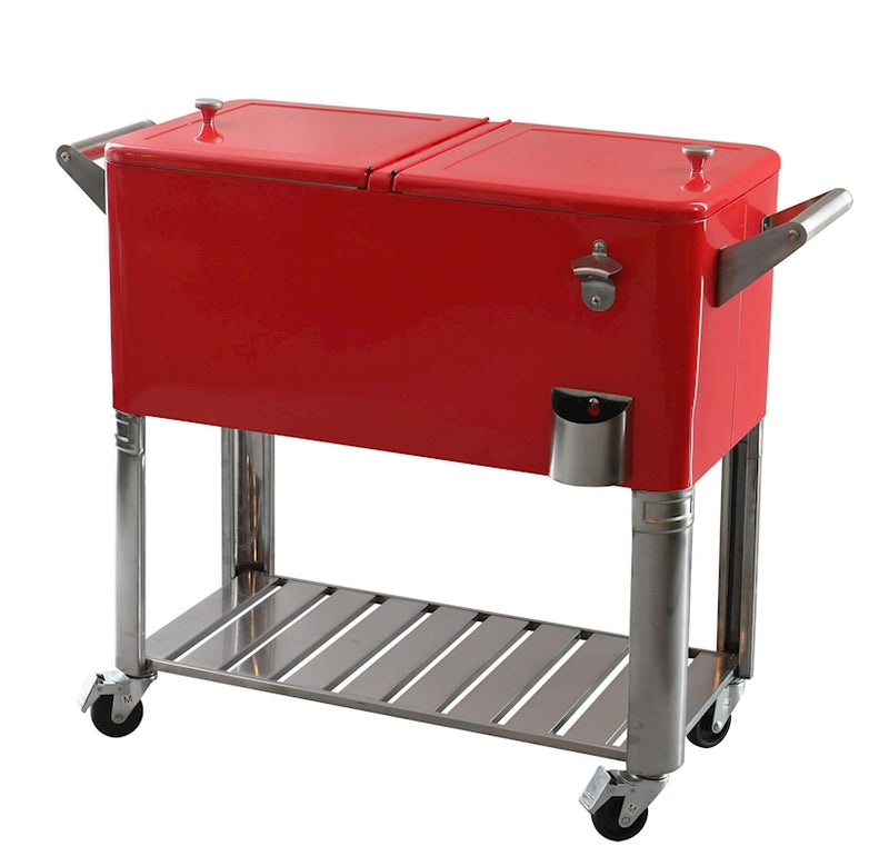 Aqualux, Party Cooler 80L Fridge For Beverage CC-1011 Red