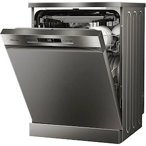 Hisense, HS623E90G Dishwasher Free Standing 15 Place Setting With 6 Programs Silver