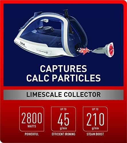 Tefal, Ultraglide Anti-Calc Plus Steam Iron, 2800 Watts