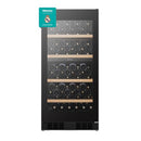 Hisense, 108 bottle Wine Cooler, Dual Temp Zone, Low Noise, Reversible Door